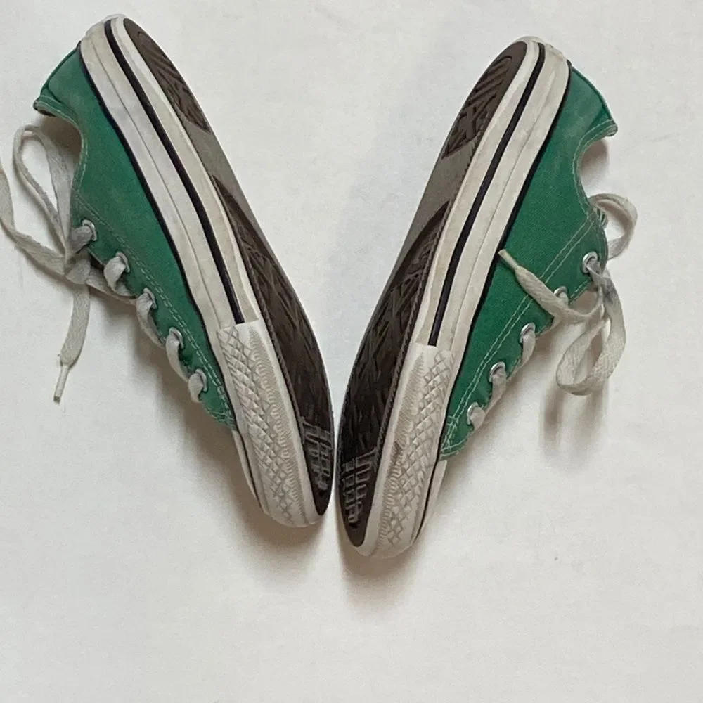 Converse Kids Green Sneakers Unisex Size 1